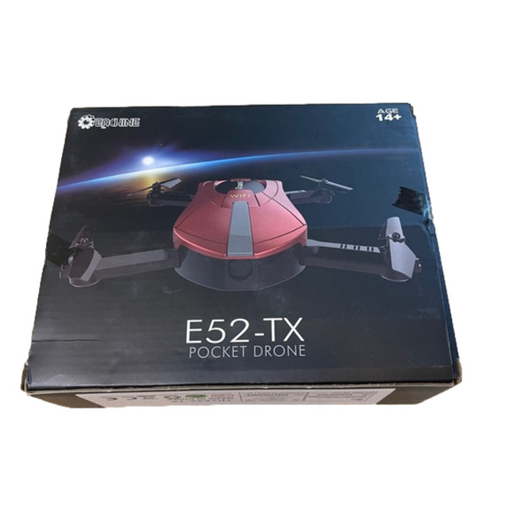 E52-TX Selfie Wifi Pocket Drone Red and Black in Box - Picture 1 of 3